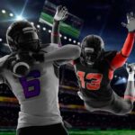 action shit of football players